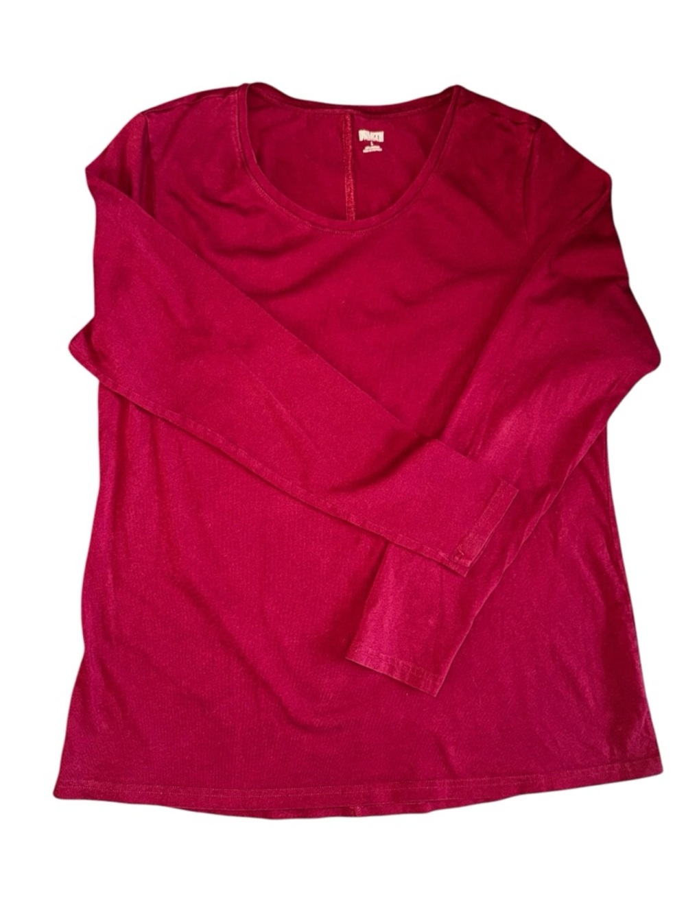 Duluth Trading Red Long Sleeve T Shirt Womens Large Cotton Casual Basic Top